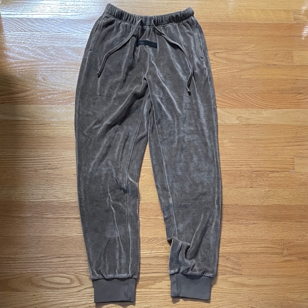 Fear of God Essentials Cotton Blend Velour Sweatpants